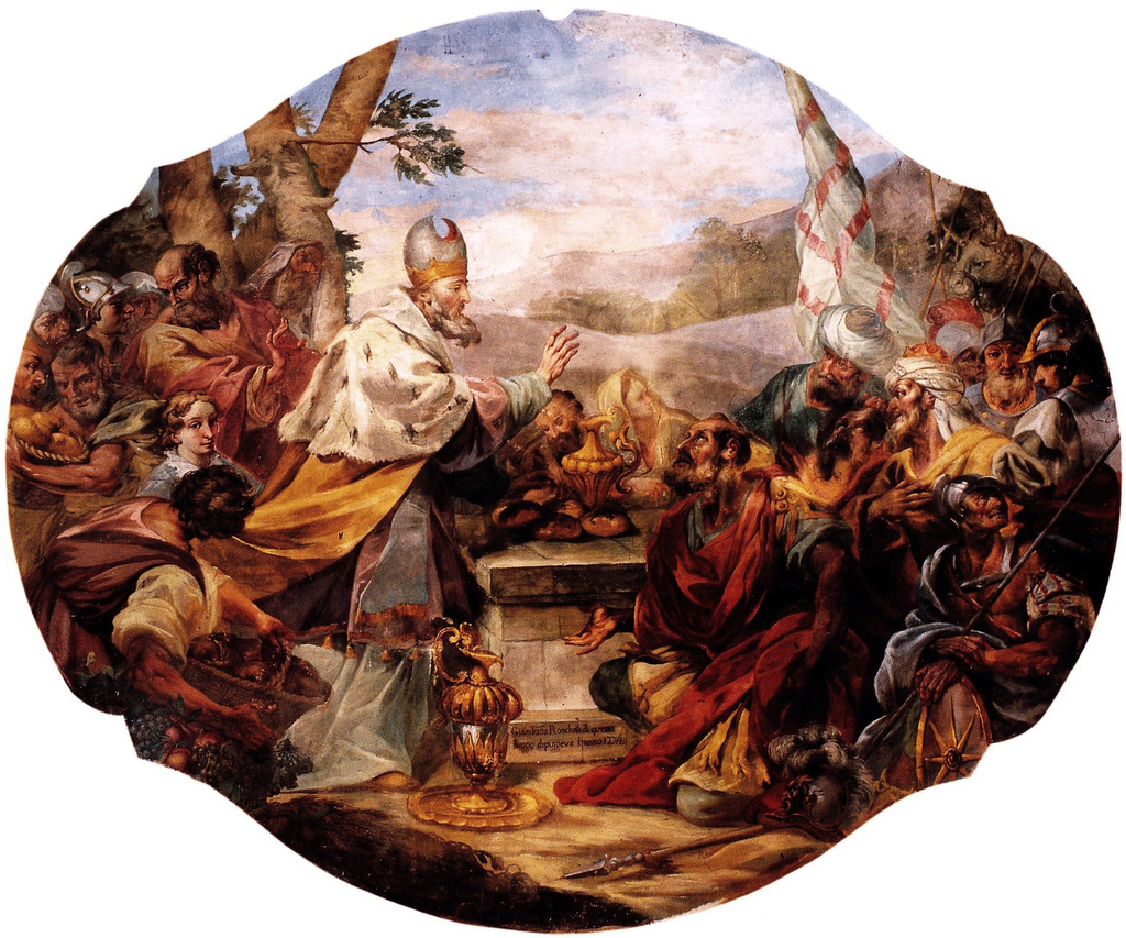 G. Battista Ronchelli, Sacrificio di Melchisedek
