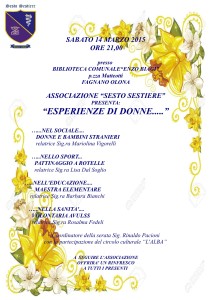 esperienze di donne 2015